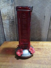 Red glass hummingbird for sale  Gulliver