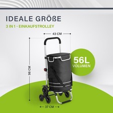 Schwarz einkaufstrolley treppe gebraucht kaufen  Euskirchen