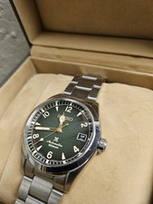 Relógio masculino SEIKO Prospex Alpinist 38 mm mostrador verde SS SPB155 comprar usado  Enviando para Brazil