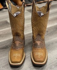Usado, BOTAS MASCULINAS RODEIO COWBOY COURO GENUÍNO WESTERN BIQUEIRA QUADRADA BOTAS MANGA comprar usado  Enviando para Brazil