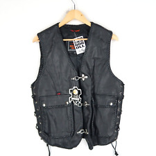 Black leather vintage for sale  HULL