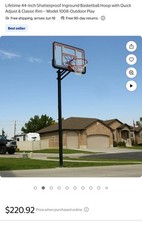 Lifetime inch adjustable for sale  Peoria