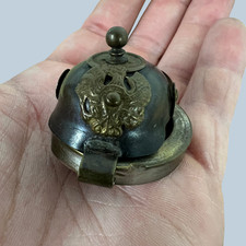 Capacete imperial alemão Pickelhaube enfeite de mesa tampa de isqueiro Inkwell miniatura comprar usado  Enviando para Brazil
