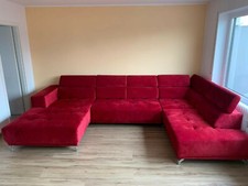 Kaminrote schlafcouch elektris gebraucht kaufen  München