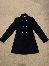 Ladies navy coat for sale  BAKEWELL