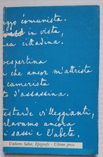 Umberto saba epigrafe usato  Genova