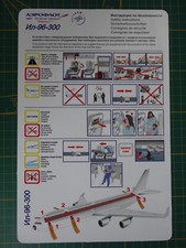 Safety card aeroflot d'occasion  Expédié en Belgium