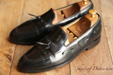 Mocassim Loake Shoemaker Lincoln couro preto borlas masculino Reino Unido 8 F EUA 9 comprar usado  Enviando para Brazil