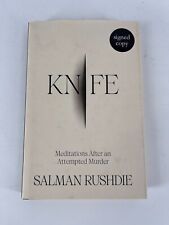 Signed knife salman for sale  MANCHESTER