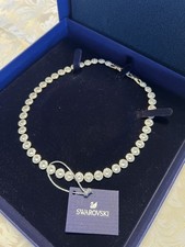 Usado, Genuíno Colar de Tênis Swarovski Una Angelic, Corte Redondo, Banhado a Ródio Branco comprar usado  Enviando para Brazil