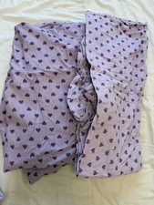Flannelette purple hearts for sale  LUTON