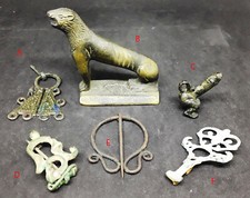 Set of (x6) Ancient Bronze Roman Viking Miniatures Pendant Brooches comprar usado  Enviando para Brazil