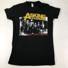 Camiseta Asking Alexandria Straight Outta Yorkshire feminina preta média comprar usado  Enviando para Brazil