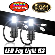 Kit de lâmpadas de neblina para faróis de LED H3 upgrade feixe alto/baixo 55W 8000LM 6000K branco comprar usado  Enviando para Brazil