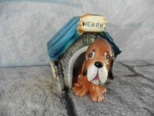 Agitadores de sal e pimenta vintage ~Casa antropomórfica cansada para cães e cachorros comprar usado  Enviando para Brazil