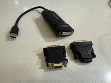 Adaptador de monitor USB 3.0 para DVI/VGA/HDMI cabo gráfico de vídeo adaptador de exibição comprar usado  Enviando para Brazil