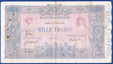 Billet.1000 francs bleu d'occasion  France