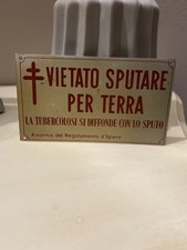 Targa antica tubercolosi usato  Catania