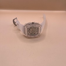 Relógio KIMSDUN Tonneau mostrador esqueleto estojo de resina transparente pulseira de silicone, usado comprar usado Relógio KIMSDUN Tonneau mostrador esqueleto estojo de resina transparente pulseira de silicone, usado comprar usado  Enviando para Brazil