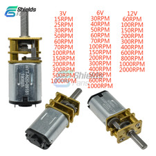 Usado, Motor de engrenagem 3V/6V/12V DC micro engrenagem motor caixa de engrenagens de metal 15-2000RPM GA12-N20 comprar usado  Enviando para Brazil