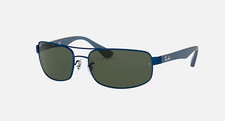 Óculos de sol Ray Ban RB 3445 027/71 azul envoltório de metal 61-17-130 comprar usado Óculos de sol Ray Ban RB 3445 027/71 azul envoltório de metal 61-17-130 comprar usado  Enviando para Brazil