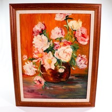 Vtg floral painting for sale  Harvard