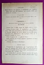 Ancona regio decreto usato Ancona regio decreto usato  Italia