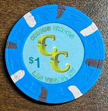 Ficha de pôquer para jogos Circus Circus Hotel & Casino $1 – Las Vegas, Nevada LV NV comprar usado  Enviando para Brazil