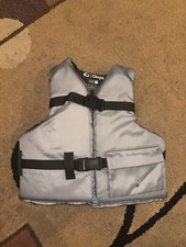 Colete salva-vidas Onyx Youth flutuação 50-90 lb novo sem etiquetas cinza preto bolso frontal comprar usado  Enviando para Brazil