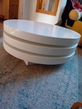 White swivel coffee for sale  MANCHESTER