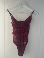 Lace burgundy bodice for sale  BRISTOL