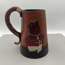Leather tankard. for sale  BIGGLESWADE
