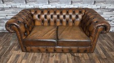 Chesterfield seater leather for sale  MARCH