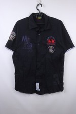 Camisa La Martina preta de algodão com colarinho manga comprida abotoada 2XL, usado comprar usado  Enviando para Brazil