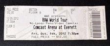 Wwe raw tour for sale  Olympia