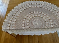 Nappe blanche ronde d'occasion  Aureilhan