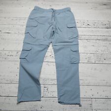 Calça conversível Pacsun tamanho grande azul claro secagem rápida carga dupla, usado comprar usado  Enviando para Brazil