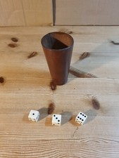 Vintage leather dice for sale  NOTTINGHAM