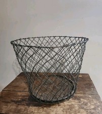 Antiga lata de lixo industrial de malha de arame para escritório cesta de lixo vintage comprar usado  Enviando para Brazil