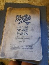 Austin seven list for sale  MARLBOROUGH