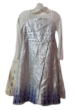 Fantasia Frozen 2 Elsa Meninas 7/8 Rainha da Neve Branca Brilhante Disney Store Vestido Novo comprar usado  Enviando para Brazil