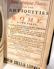 ROMAE ANTIQUE NOTITIA or THE ANTIQUITIES OF ROME, 1743 Basil Kennett segunda mano  Embacar hacia Mexico