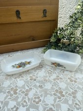 Beurrier et Ravier en Arcopal Vintage Petit Plat Ramequin Décor Fruits comprar usado  Enviando para Brazil