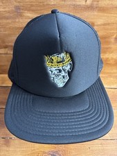 Boné caminhoneiro preto caveira com chapéu coroa Otto Snapback dentes dourados skatista hip hop, usado comprar usado  Enviando para Brazil