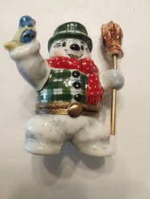 Limoges snowman chimney for sale  Alexandria