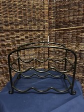 Suporte para garrafa de vinho ferro forjado rack tampo de mesa comporta 6 garrafas 10" utensílios de bar comprar usado Suporte para garrafa de vinho ferro forjado rack tampo de mesa comporta 6 garrafas 10" utensílios de bar comprar usado  Enviando para Brazil