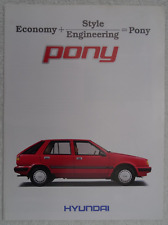 Hyundai pony brochure for sale  BOURNEMOUTH