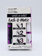 Kit de extensão de fibra de rímel wet n wild Lash-O-Matic C142A muito preto 0,37 oz comprar usado  Enviando para Brazil