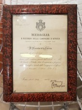Attestato medaglia campagne usato  Quartu Sant Elena