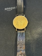 Gold coin watch for sale  Delray Beach